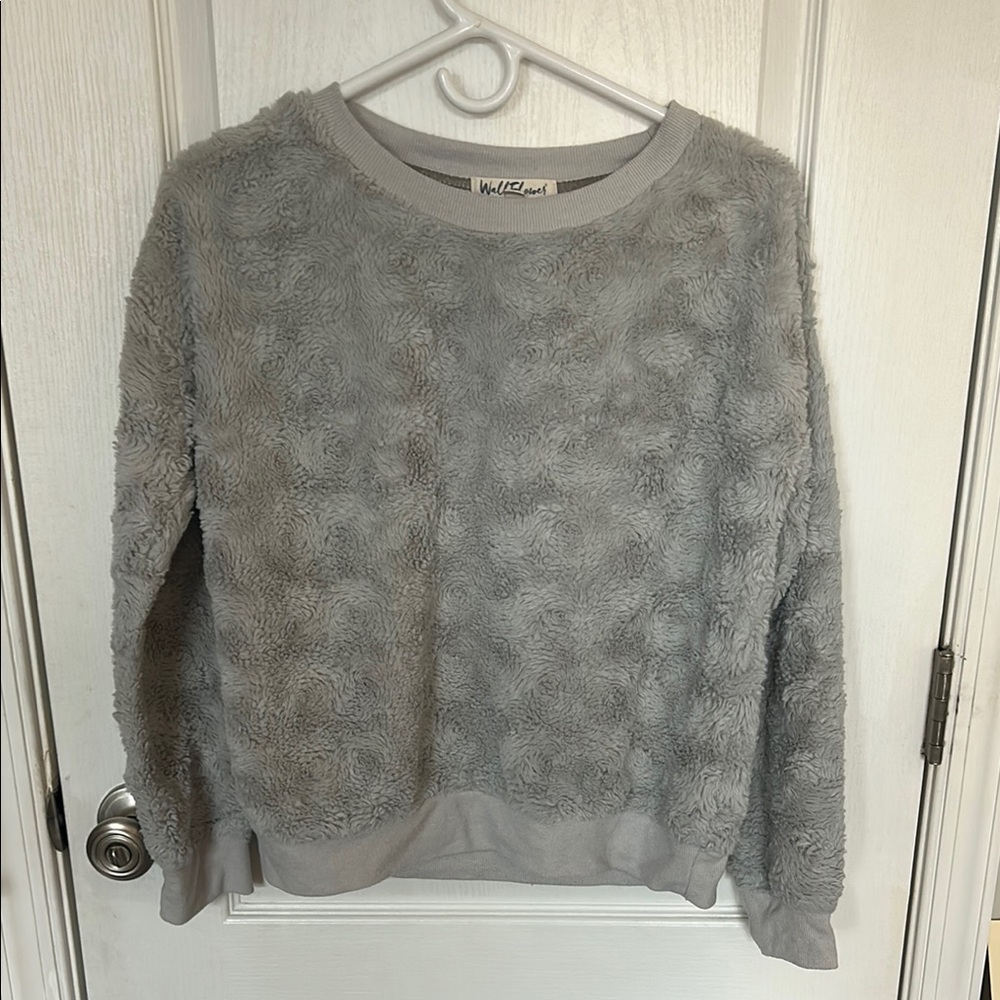 Wall Flower Gray Textured Women's Sweater